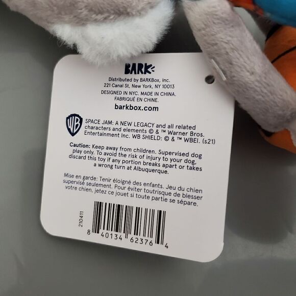 Barkbox Bugs Bunny Space Jam Looney Tunes Dog Toy XS-S BRAND NWT - Picture 7 of 7